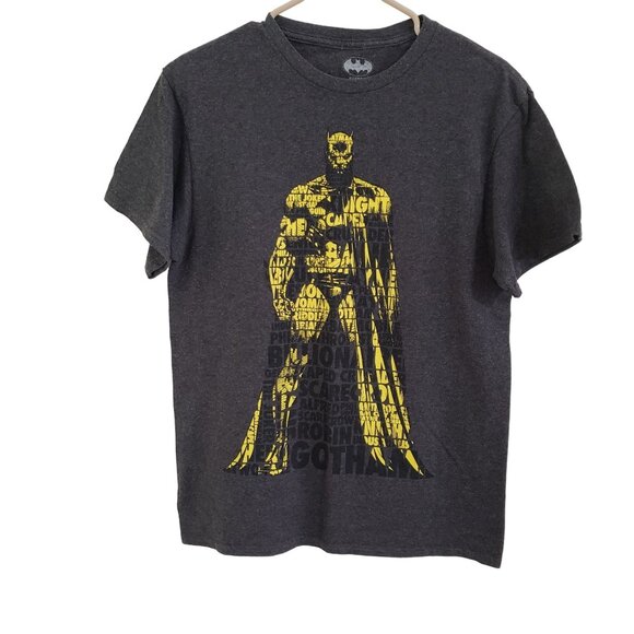 Batman DC Comics Dark Knight T-Shirt  Gray Size M - Picture 2 of 4